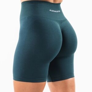 Alphalete Women's Midnight Teal Biker Shorts